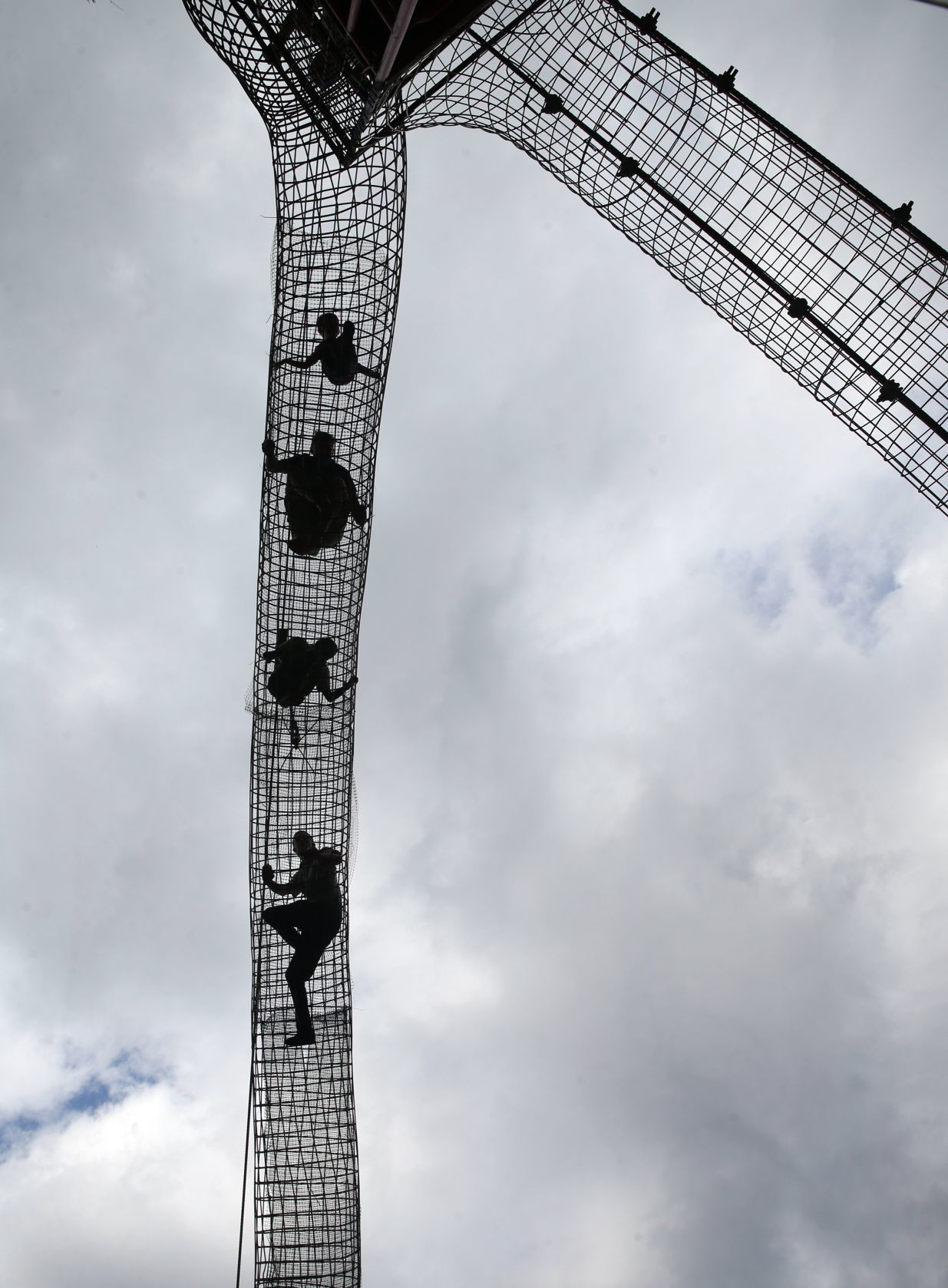 Climbing MonstroCity at City Museum